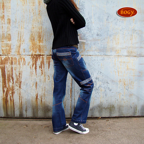 Unisex riflové kapsáče modré - 36,38,40 — foto 2