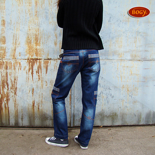 Unisex riflové kapsáče modré - 36,38,40 — foto 3