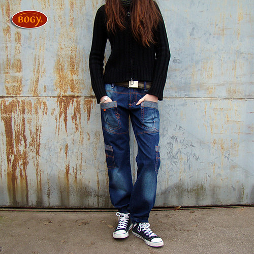 Unisex riflové kapsáče modré - 36,38,40 — foto 5