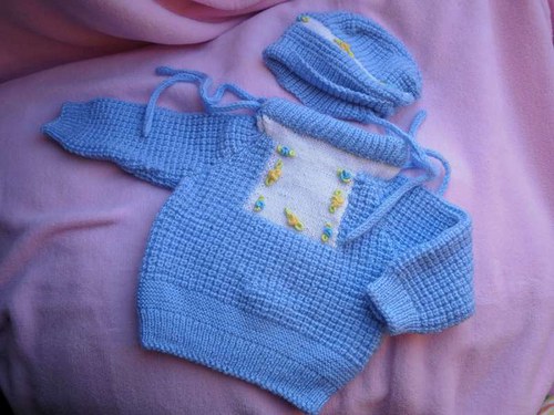 Pletená soupravička na miminko — foto 2