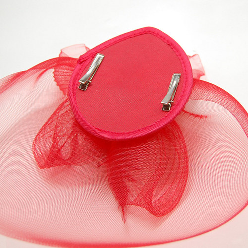 Lady in Red ... klobouk či fascinator — foto 5