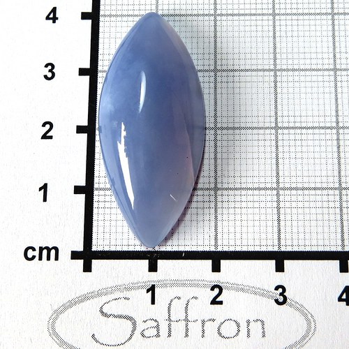 Extra Modrý chalcedon, kabošon č.A3 — foto 2