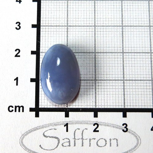 Extra Modrý chalcedon, kabošon č.A4 — foto 2