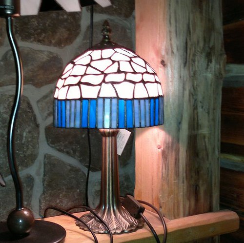 Vitrážová lampa tiffany — foto 2