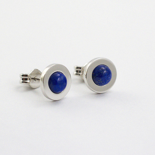 Náušnice PECKY (ag 925 + lapis lazuli) — foto 2