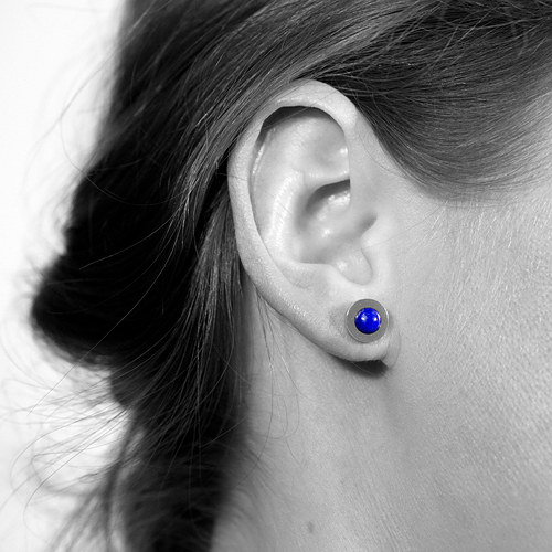 Náušnice PECKY (ag 925 + lapis lazuli) — foto 3