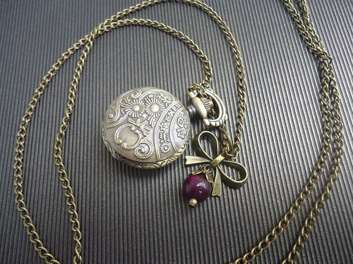 Náhrdelník s hodinkami " Violet Ribbon "... — foto 3