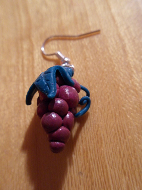 Náušnice - "in vino veritas" — foto 2