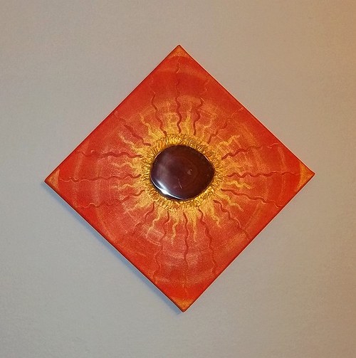 Energetický obraz - hořící slunce — foto 2