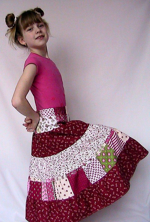 Sukně - Sukýnka Patchworková — foto 2