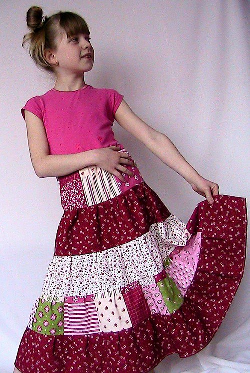 Sukně - Sukýnka Patchworková — foto 4