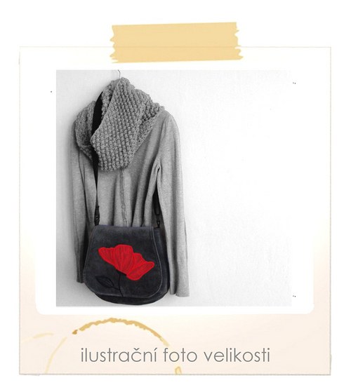 Kabelka FLAP s aplikací Red Flower — foto 6