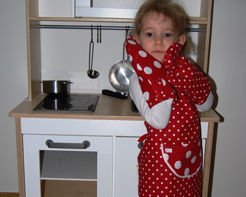 Zástěrka s puntíky pro holčičky — foto 2