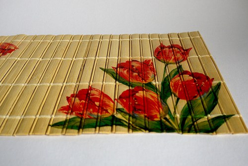 Jarní prostírání s tulipány — foto 2