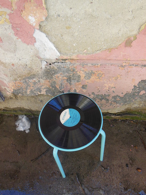 Stoleček / stoličky VINYLKA - MENTOLOVÁ — foto 3