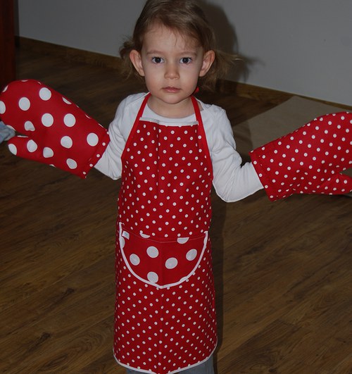 Zástěrka s puntíky pro holčičky — foto 6