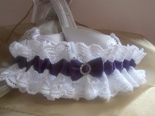 Podvazek v barvě violet — foto 3