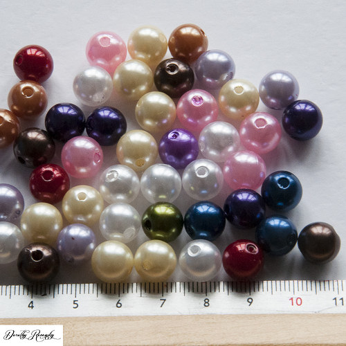 Akrylové perly - 10 mm - 30 ks — foto 2