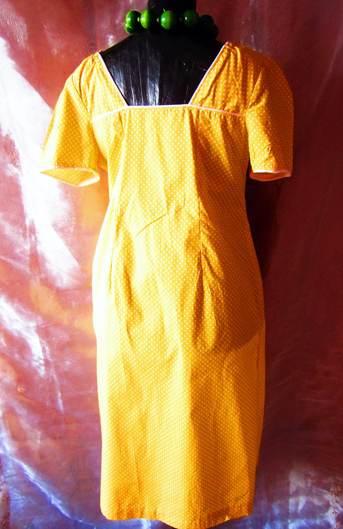 Retro šaty Polka dot in yellow — foto 4