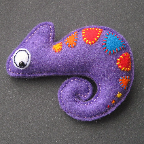 Fialový chameleonek — foto 3