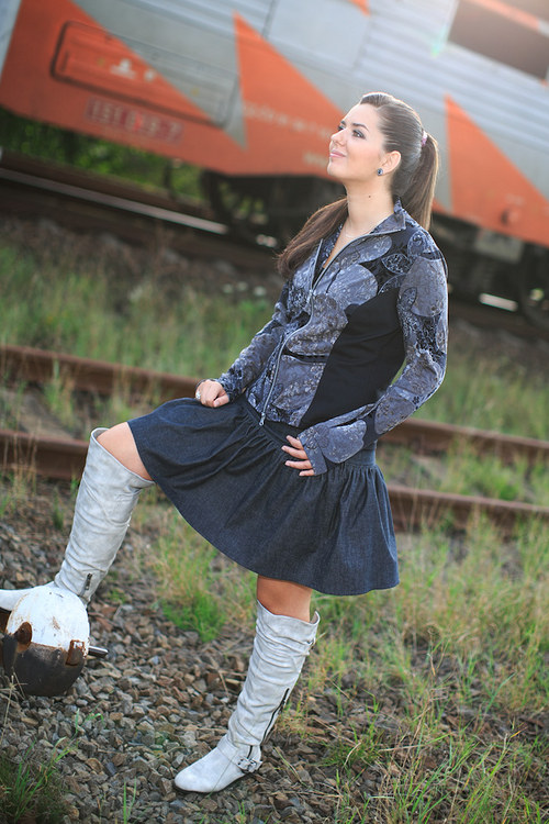 Riflová sukýnka — foto 2