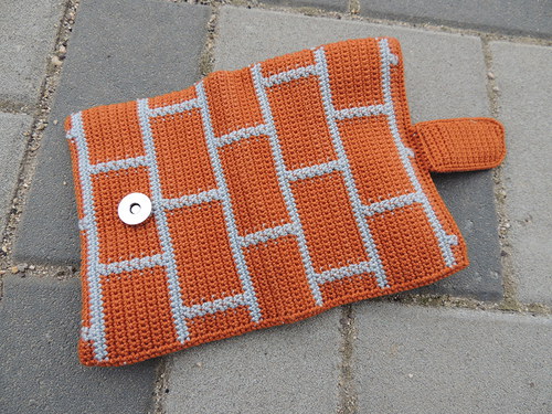 Háčkovaná peněženka - BRICK WALL — foto 4