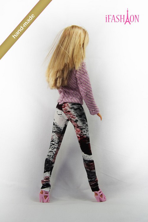 Farebné dlhé legíny pre barbie — foto 2