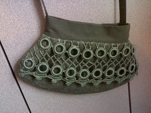 Kabelka zelená khaki 121203 - SLEVA !! — foto 3