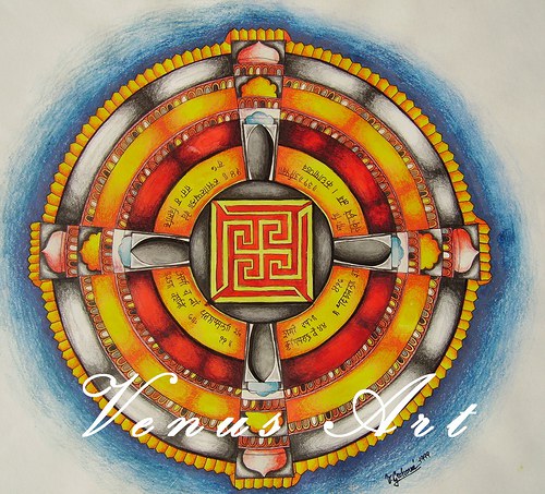 Indická Mandala - Vesmír /menší/ — foto 2