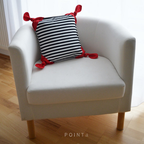 Polštář Nezapomeň! (pruhovaný a chic) — foto 2