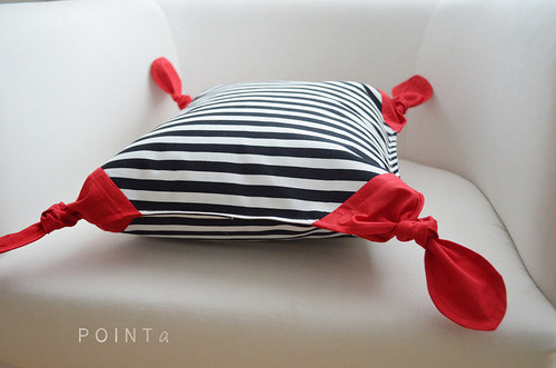 Polštář Nezapomeň! (pruhovaný a chic) — foto 5