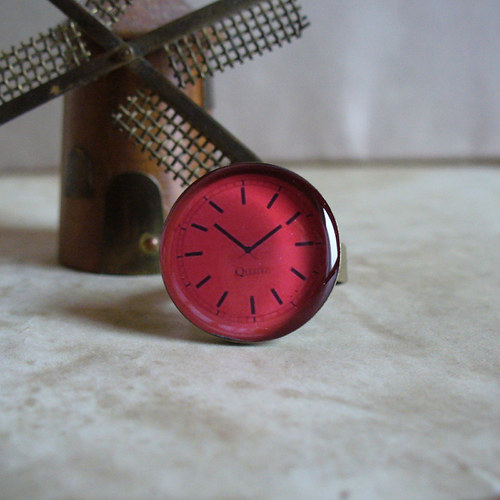 Red clock - prstýnek velký — foto 2