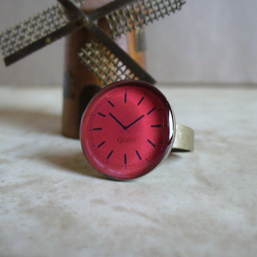 Red clock - prstýnek velký — foto 3