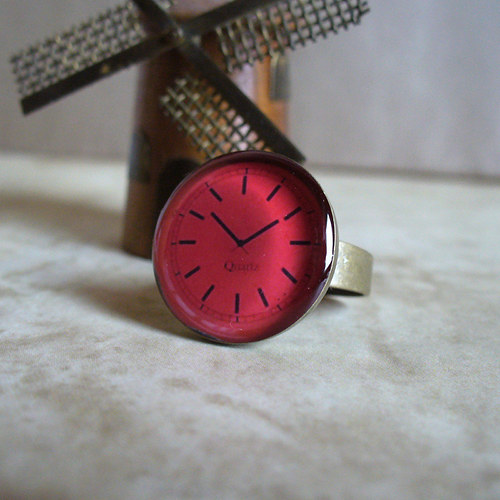 Red clock - prstýnek velký — foto 5