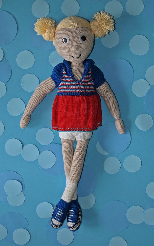 Háčkovaná panenka, panenka Nana — foto 2