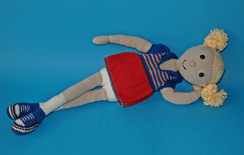 Háčkovaná panenka, panenka Nana — foto 3
