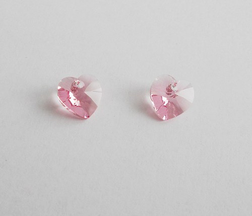 Swarovki krystal srdce 209_Rose — foto 2