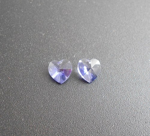 Swarovki krystal srdce 539-Tanzanite — foto 2