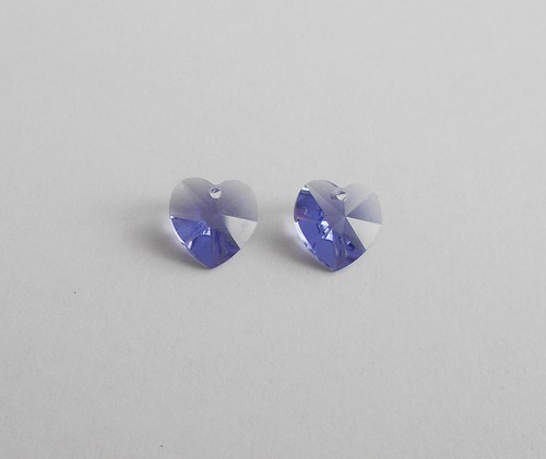 Swarovki krystal srdce 539-Tanzanite — foto 3