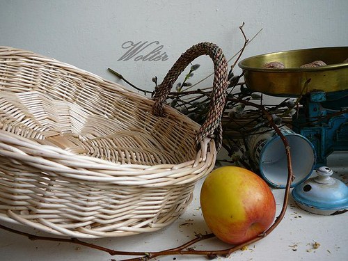 Mísa, ošatka či košík - bílé proutí — foto 2