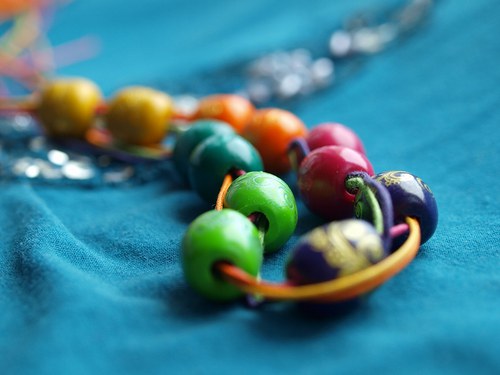 Náhrdelník - Jarní duha — foto 2