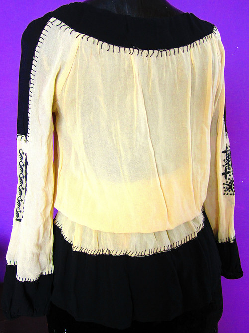 Vintage halenka black&cream — foto 5