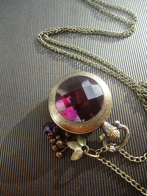 Hodinky "Crystal fuchsia" REZERVACE — foto 2