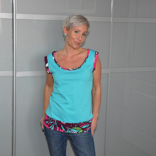 Tyrkysové triko *Sleva* + dárek zdarma — foto 2