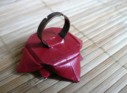 Prsten Origami kvítky — foto 2