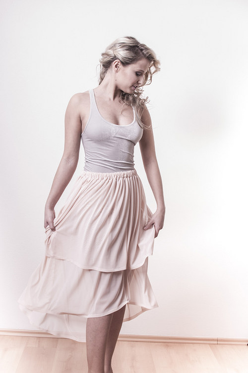 - SLEVA-/ 50%Spring 2013/ Lososová sukně — foto 2