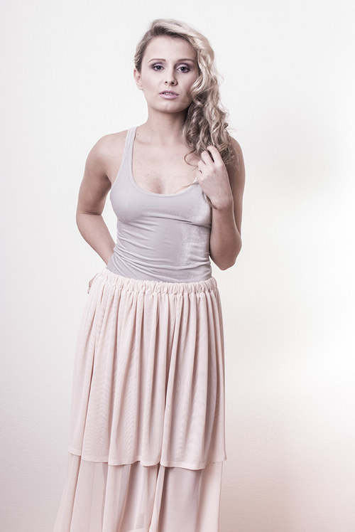 - SLEVA-/ 50%Spring 2013/ Lososová sukně — foto 3