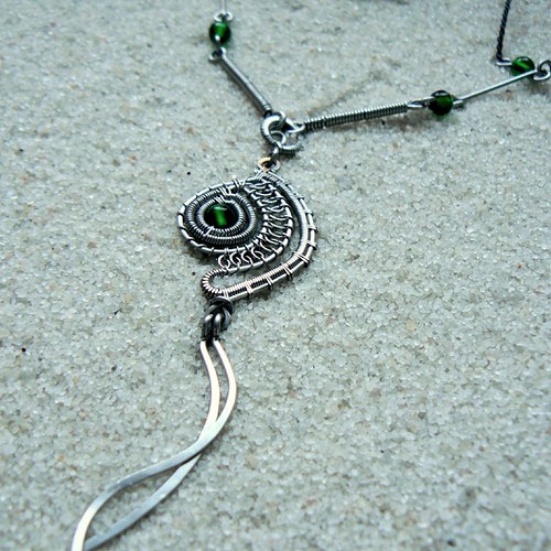 Náušnice Velká voda v zeleném pro M .) — foto 4