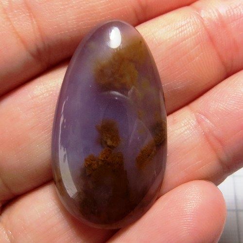 Extra Modrý chalcedon , větší kabošon č.01 — foto 2