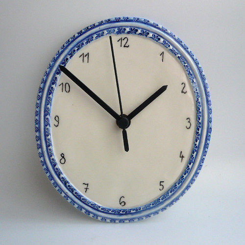 Porcelánové hodiny — foto 2